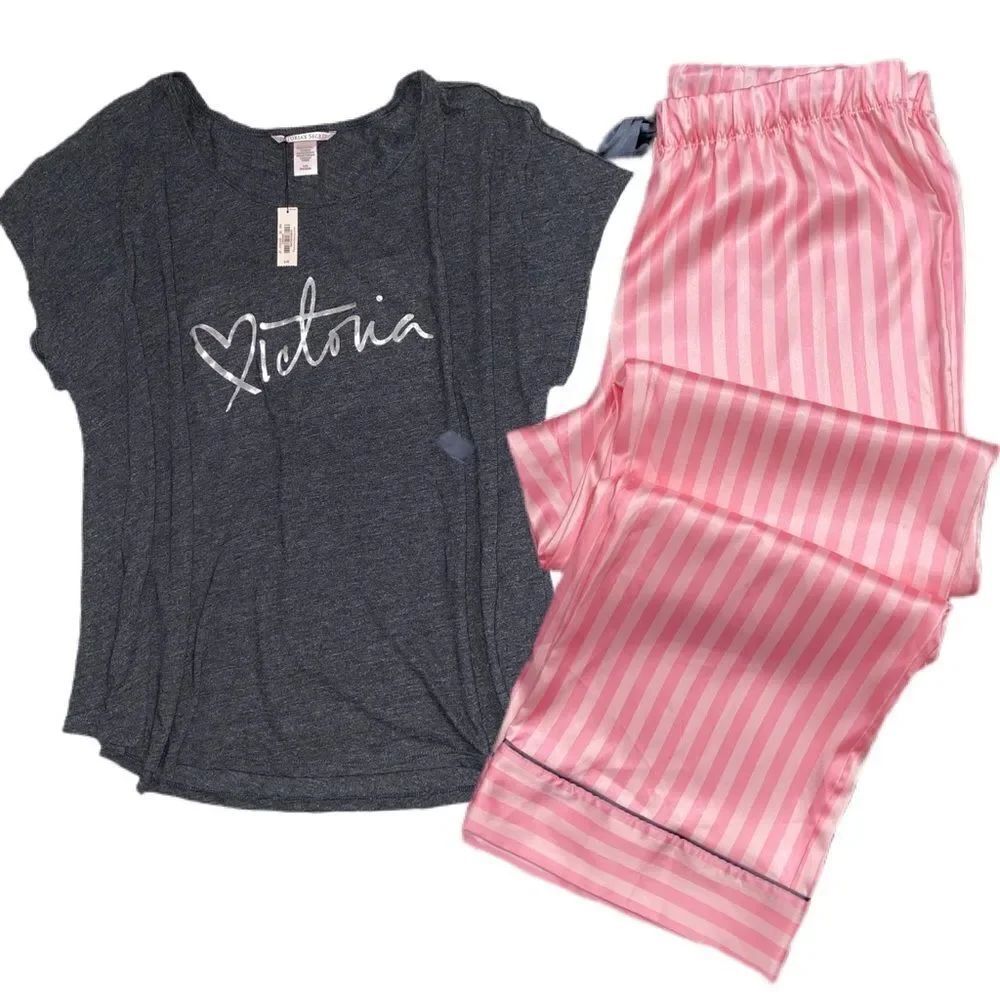 Victorias Secret Satin pants soft top pajama set